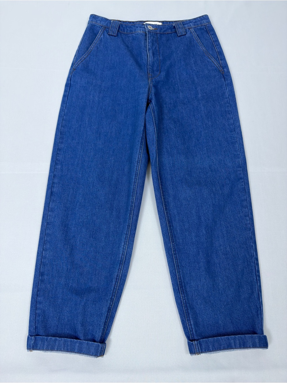 Alex Mill Barrel Leg Jeans Blue Denim High Rise Size 29